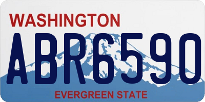 WA license plate ABR6590