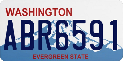 WA license plate ABR6591