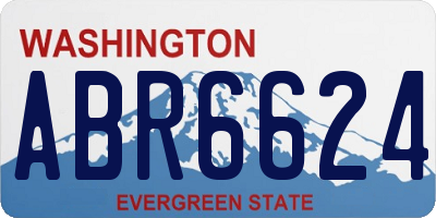 WA license plate ABR6624
