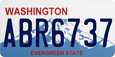 WA license plate ABR6737