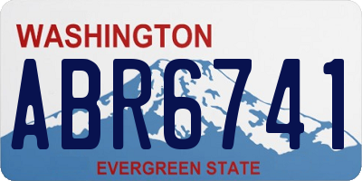 WA license plate ABR6741