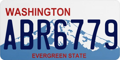 WA license plate ABR6779