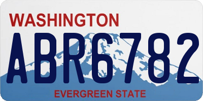 WA license plate ABR6782