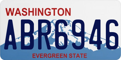 WA license plate ABR6946