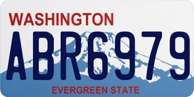 WA license plate ABR6979