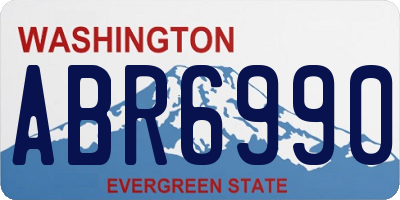 WA license plate ABR6990