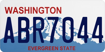 WA license plate ABR7044