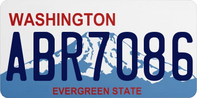 WA license plate ABR7086