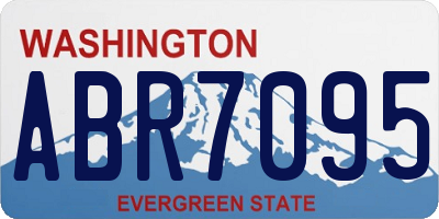 WA license plate ABR7095