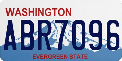 WA license plate ABR7096