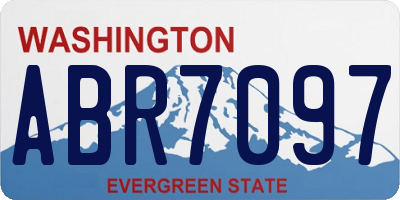 WA license plate ABR7097