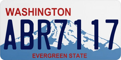 WA license plate ABR7117