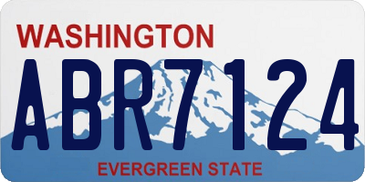 WA license plate ABR7124