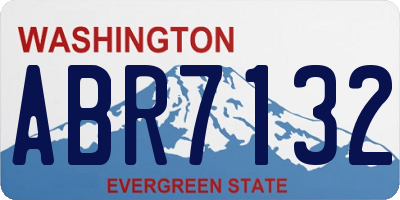 WA license plate ABR7132