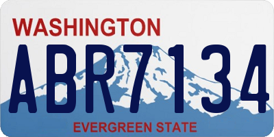 WA license plate ABR7134