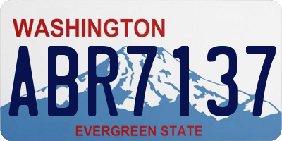 WA license plate ABR7137