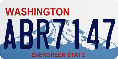 WA license plate ABR7147