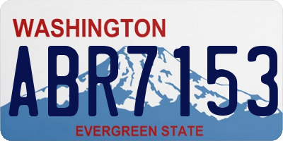 WA license plate ABR7153
