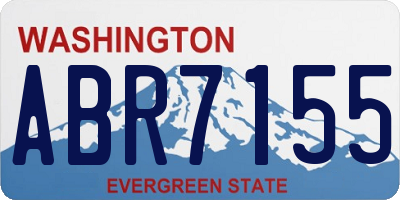 WA license plate ABR7155