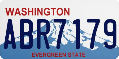 WA license plate ABR7179
