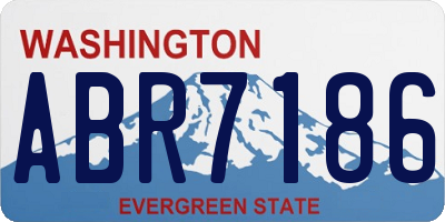 WA license plate ABR7186
