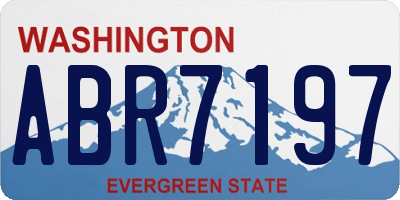 WA license plate ABR7197