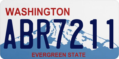 WA license plate ABR7211