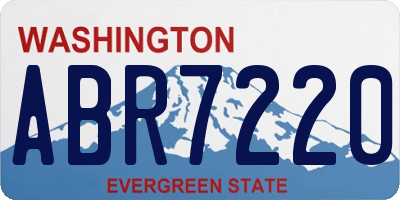 WA license plate ABR7220