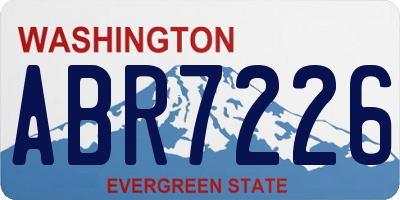 WA license plate ABR7226