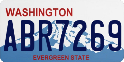 WA license plate ABR7269