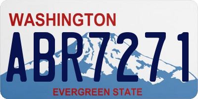 WA license plate ABR7271