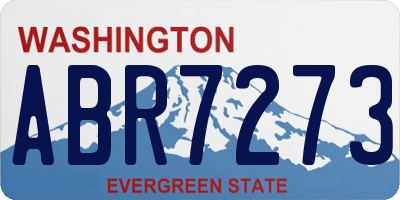 WA license plate ABR7273