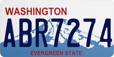 WA license plate ABR7274