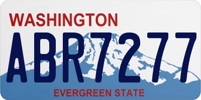 WA license plate ABR7277