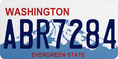 WA license plate ABR7284