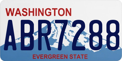 WA license plate ABR7288
