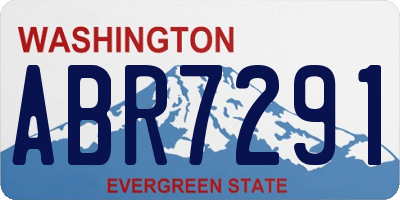 WA license plate ABR7291