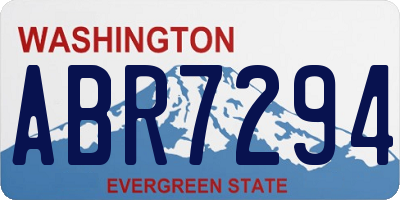 WA license plate ABR7294
