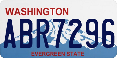 WA license plate ABR7296