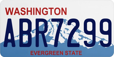 WA license plate ABR7299