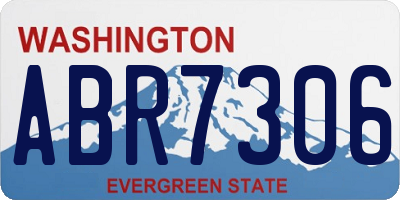WA license plate ABR7306