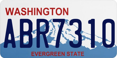 WA license plate ABR7310