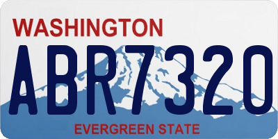 WA license plate ABR7320