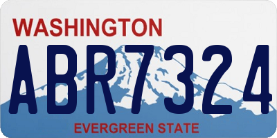 WA license plate ABR7324
