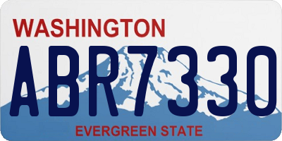 WA license plate ABR7330