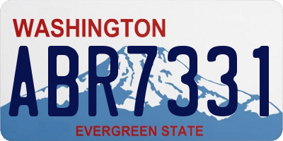 WA license plate ABR7331