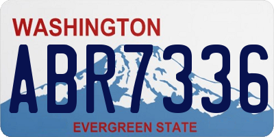 WA license plate ABR7336