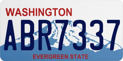 WA license plate ABR7337