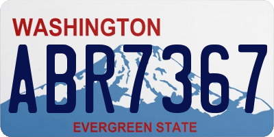 WA license plate ABR7367