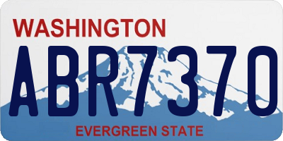 WA license plate ABR7370